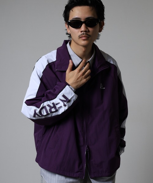 NERDY（ノルディ）の「ラインウインドブレーカー（ジャージ・レディース・パープル/ブラック/ブルー・M/S/L）」の20枚目の写真