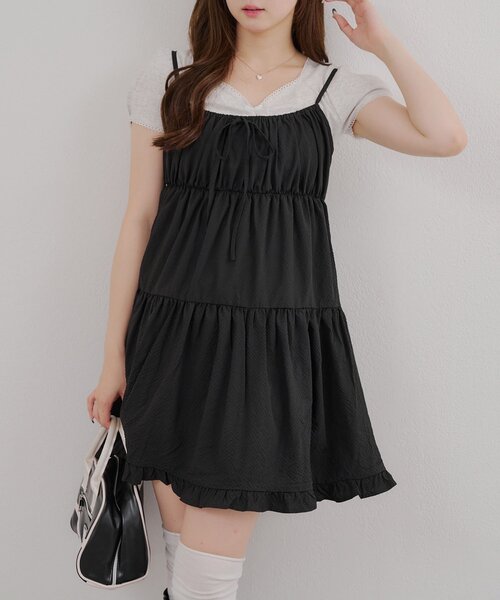 着映えアイテム、アソートキャミティアードチュニック（シャツ