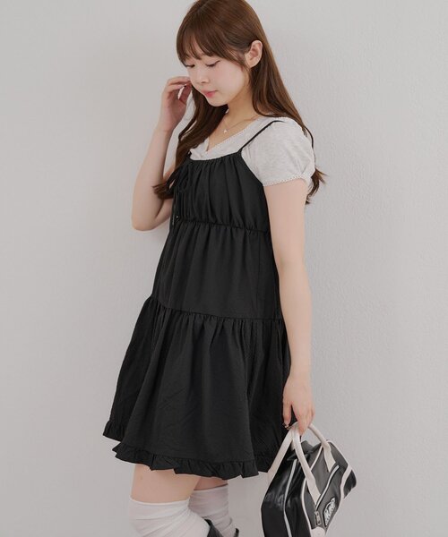 着映えアイテム、アソートキャミティアードチュニック（シャツ