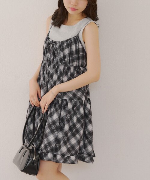 着映えアイテム、アソートキャミティアードチュニック（シャツ