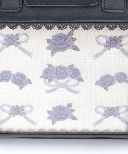 axes femme（アクシーズファム）の「ローズ×リボン刺繍バッグ（ボストンバッグ・レディース・ダークブラウン/ブラック・FREE）」の13枚目の写真