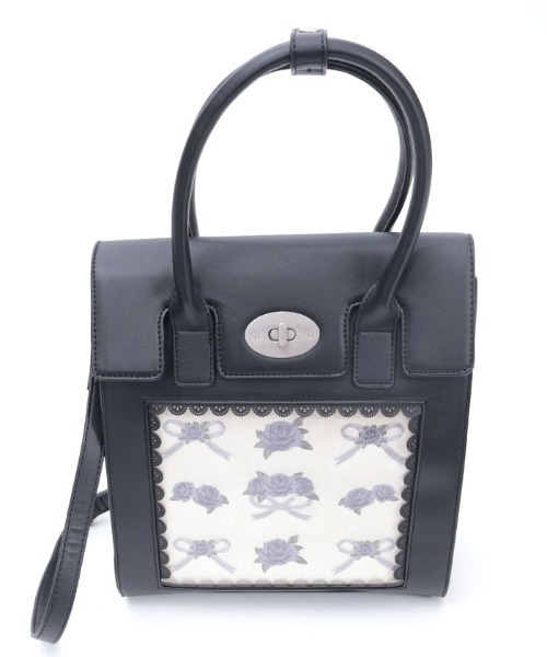 axes femme（アクシーズファム）の「ローズ×リボン刺繍バッグ（ボストンバッグ・レディース・ダークブラウン/ブラック・FREE）」の17枚目の写真