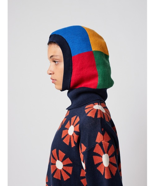 BOBO CHOSES（ボボショーズ）の「Color Block knitted balaclava（ニットキャップ/ビーニー・レディース・マルチ・58）」の2枚目の写真