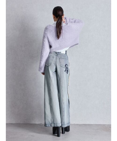 GYDA(ジェイダ)の「ラメシャギーニットカーディガン(カーディガン/ボレロ・レディース・オフホワイト/パープル/ベージュ・FREE)」の18枚目の写真