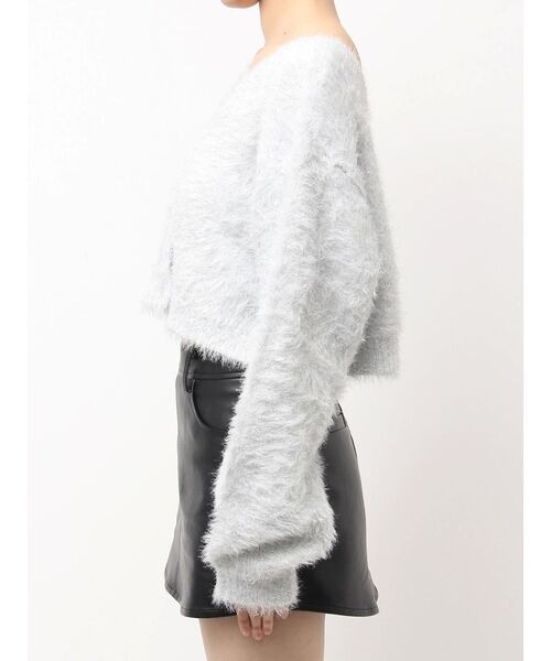 GYDA(ジェイダ)の「ラメシャギーニットカーディガン(カーディガン/ボレロ・レディース・オフホワイト/パープル/ベージュ・FREE)」の20枚目の写真