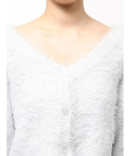 GYDA(ジェイダ)の「ラメシャギーニットカーディガン(カーディガン/ボレロ・レディース・オフホワイト/パープル/ベージュ・FREE)」の22枚目の写真