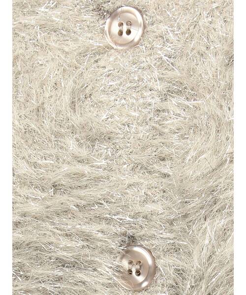 GYDA(ジェイダ)の「ラメシャギーニットカーディガン(カーディガン/ボレロ・レディース・オフホワイト/パープル/ベージュ・FREE)」の14枚目の写真