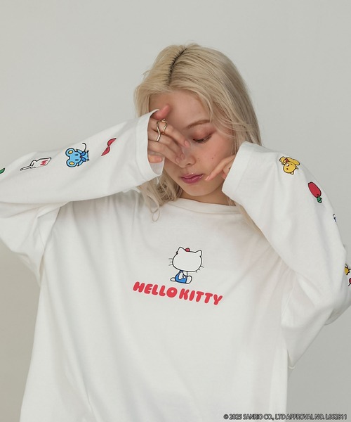 うるふ様 専用☺︎ 購入お願いします HELLO KITTY × forksy.】オーバーサイズアソートプリントロンTEE