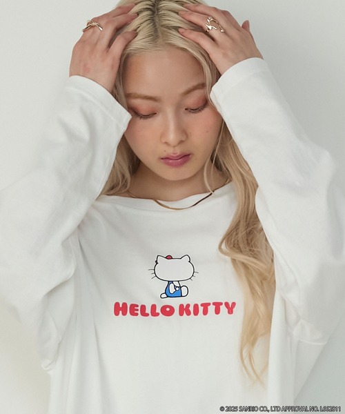 ♡専用♡ HELLO KITTY × forksy.】オーバーサイズアソートロゴプリントロンT