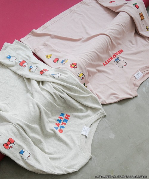 HELLO KITTY × forksy.】オーバーサイズアソートロゴプリント