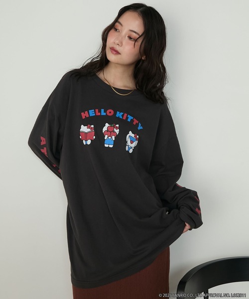 HELLO KITTY × forksy.】オーバーサイズアソートロゴプリント