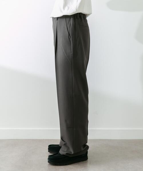 BANDL パンツ チャコールグレー INCOTEX インコテックス スラックス パンツ フランネル ウール