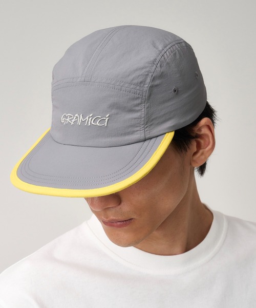 Gramicci（グラミチ）の「NYLON GRAMICCI CAP ｜ナイロンパッカブルグラミチキャップ（キャップ・メンズ・ブルー/モスグリーン/ライトグリーン/グレー/ブラック/グレー系その他/オリーブ・FREE）」の3枚目の写真