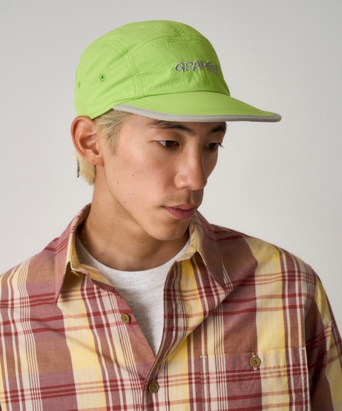 Gramicci（グラミチ）の「NYLON GRAMICCI CAP ｜ナイロンパッカブルグラミチキャップ（キャップ・メンズ・ブルー/モスグリーン/ライトグリーン/グレー/ブラック/グレー系その他/オリーブ・FREE）」の6枚目の写真
