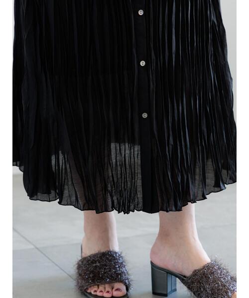 Te chichi（テチチ）の「ワッシャープリーツキャミワンピース（ワンピース・レディース・カーキ/ボルドー/ブラック・F）」の11枚目の写真