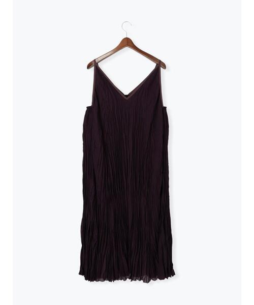 Te chichi（テチチ）の「ワッシャープリーツキャミワンピース（ワンピース・レディース・カーキ/ボルドー/ブラック・F）」の15枚目の写真