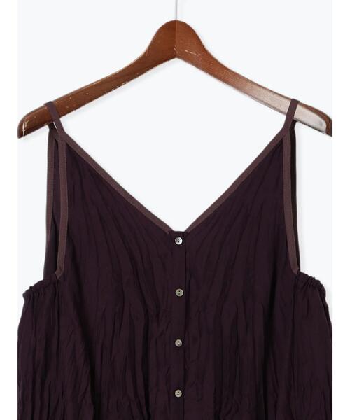 Te chichi（テチチ）の「ワッシャープリーツキャミワンピース（ワンピース・レディース・カーキ/ボルドー/ブラック・F）」の16枚目の写真