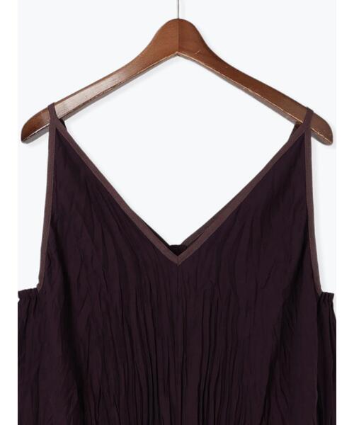 Te chichi（テチチ）の「ワッシャープリーツキャミワンピース（ワンピース・レディース・カーキ/ボルドー/ブラック・F）」の19枚目の写真