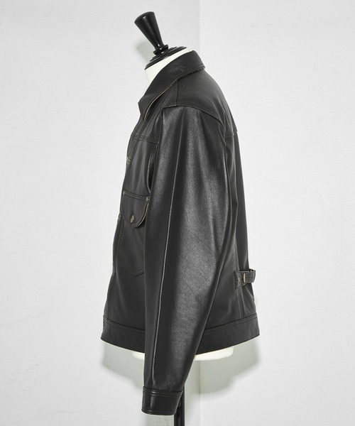 Lee(リー)の「Lee/リー 【新作】COWBOY JACKET LEATHER レザージャケット/レザー/牛革/カウボーイジャケット(その他アウター・メンズ・ブラック・38/36/44/42/40)」の15枚目の写真