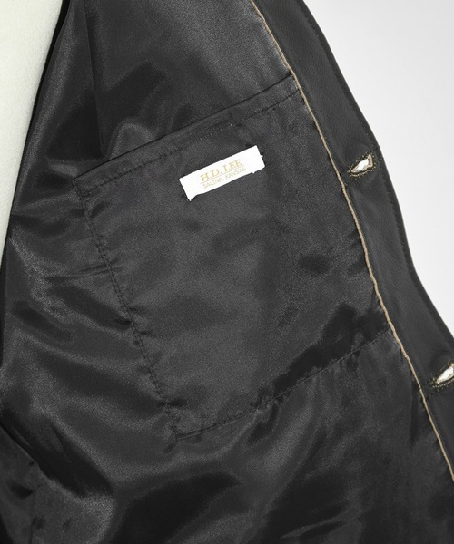 Lee(リー)の「Lee/リー 【新作】COWBOY JACKET LEATHER レザージャケット/レザー/牛革/カウボーイジャケット(その他アウター・メンズ・ブラック・38/36/44/42/40)」の10枚目の写真