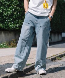 FREAK'S STORE | FREAK’S STORE/フリークスストア ストレートシルエット ワイド ダブルニーデニム(デニムパンツ)