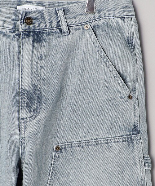 FREAK'S STORE（フリークスストア）の「FREAK’S STORE/フリークスストア ストレートシルエット ワイド ダブルニーデニム（デニムパンツ・メンズ・ブラック/ネイビー/サックスブルー・SMALL/MEDIUM/LARGE）」の6枚目の写真