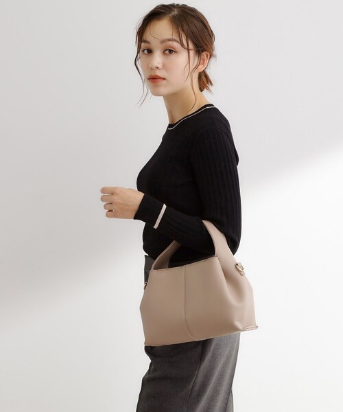 grove（グローブ）の「タック2WAYワンショルダーバッグ（ショルダーバッグ・レディース・シルバー系その他/ブラック/ナチュラル・00）」の13枚目の写真