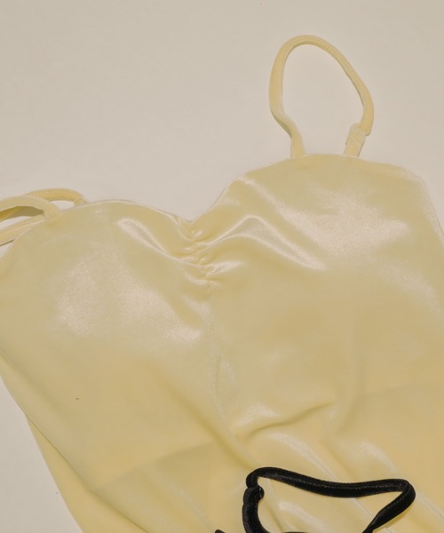 muku（ムク）の「VELOUR CAMISOLE/in bra（キャミソール・レディース・アイボリー/ブラウン/ブラック・FREE）」の9枚目の写真