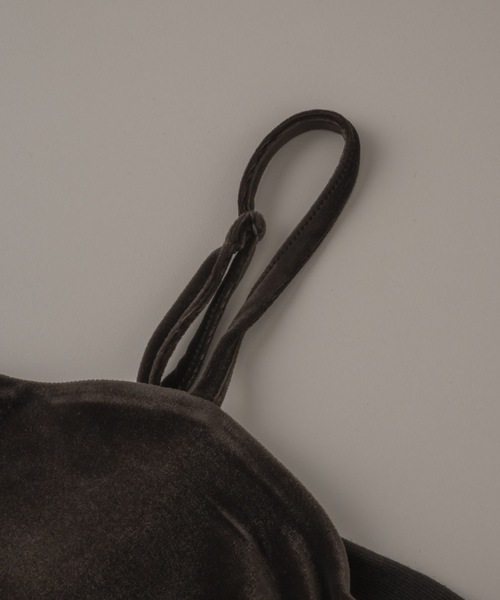 muku（ムク）の「VELOUR CAMISOLE/in bra（キャミソール・レディース・アイボリー/ブラウン/ブラック・FREE）」の15枚目の写真