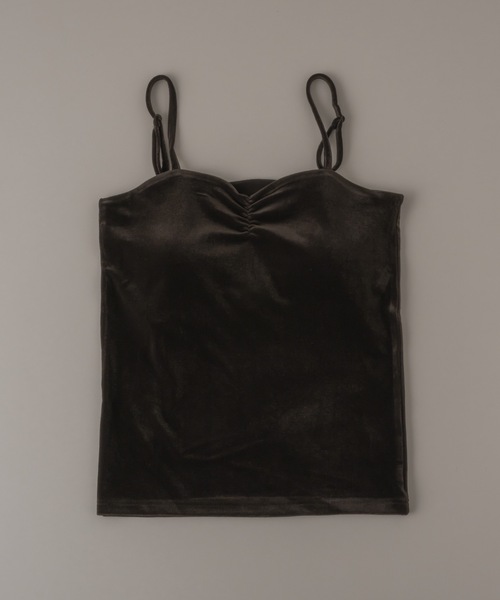 muku（ムク）の「VELOUR CAMISOLE/in bra（キャミソール・レディース・アイボリー/ブラウン/ブラック・FREE）」の13枚目の写真