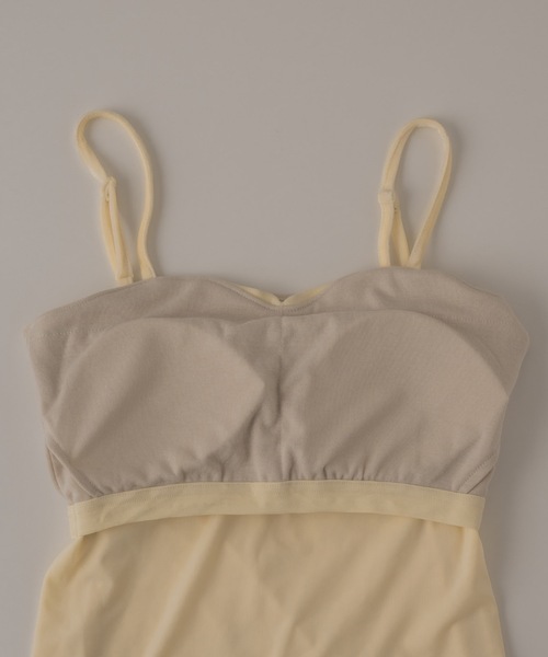 muku（ムク）の「VELOUR CAMISOLE/in bra（キャミソール・レディース・アイボリー/ブラウン/ブラック・FREE）」の5枚目の写真