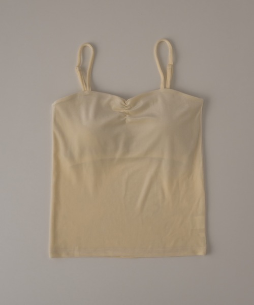 muku（ムク）の「VELOUR CAMISOLE/in bra（キャミソール・レディース・アイボリー/ブラウン/ブラック・FREE）」の19枚目の写真