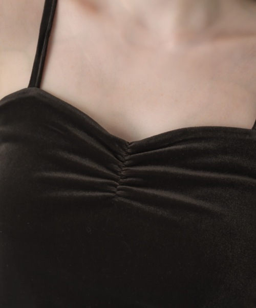 muku（ムク）の「VELOUR CAMISOLE/in bra（キャミソール・レディース・アイボリー/ブラウン/ブラック・FREE）」の16枚目の写真