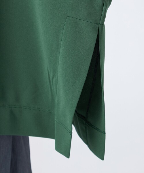 TRANS WORK(トランスワーク)の「【L】【ウォッシャブル・接触冷感・UV・防シワ】強撚スムースカットソー(Tシャツ/カットソー・レディース・グリーン系その他3/オフホワイト・44)」の9枚目の写真