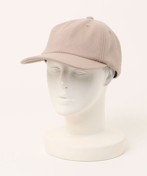 KIJIMA TAKAYUKI（キジマ　タカユキ）の「KIJIMA TAKAYUKI LAMB MELTON 6PANEL CAP WYYY252841（キャップ・メンズ・ベージュ/ブラック・ONE SIZE）」の4枚目の写真