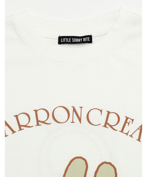 Little sunny bite（リトルサニーバイト）の「MARRONCREAM x little sunny bite long tee（Tシャツ/カットソー・レディース・ホワイト/ブラック/ブルー・SMALL/MEDIUM）」の10枚目の写真