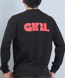 GIRL（ガール）の「GIRL/ガール ADVERTYPE LS TEE  ロンT GR25FTM02（Tシャツ/カットソー）」