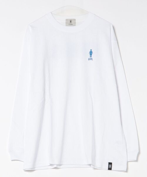 girl（ガール）の「GIRL/ガール ADVERTYPE LS TEE  ロンT GR25FTM02（Tシャツ/カットソー・メンズ・モスグリーン/ブラック/ホワイト・XL/L/M）」の19枚目の写真