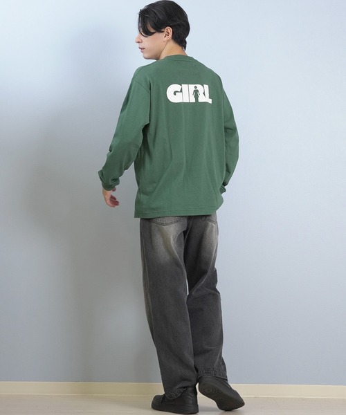 girl（ガール）の「GIRL/ガール ADVERTYPE LS TEE  ロンT GR25FTM02（Tシャツ/カットソー・メンズ・モスグリーン/ブラック/ホワイト・XL/L/M）」の17枚目の写真