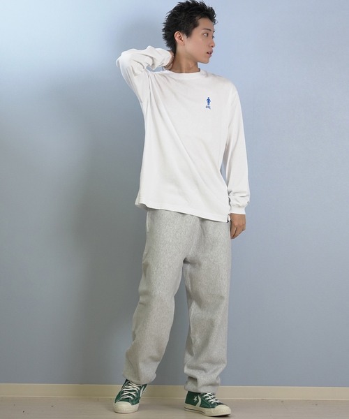 girl（ガール）の「GIRL/ガール ADVERTYPE LS TEE  ロンT GR25FTM02（Tシャツ/カットソー・メンズ・モスグリーン/ブラック/ホワイト・XL/L/M）」の6枚目の写真