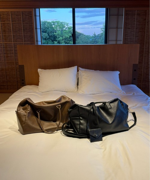 Olu.（オルドット）の「【うるちん☆こみ×Olu.】トラベルボストンバッグ（ボストンバッグ・レディース・ブラウン/ブラック・FREE）」の7枚目の写真