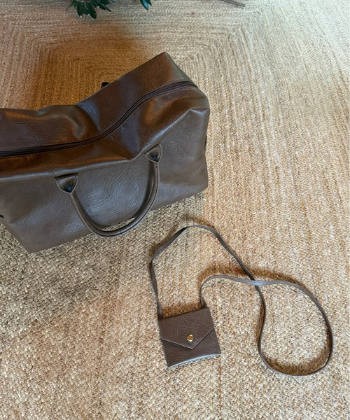 Olu.（オルドット）の「【うるちん☆こみ×Olu.】トラベルボストンバッグ（ボストンバッグ・レディース・ブラウン/ブラック・FREE）」の8枚目の写真