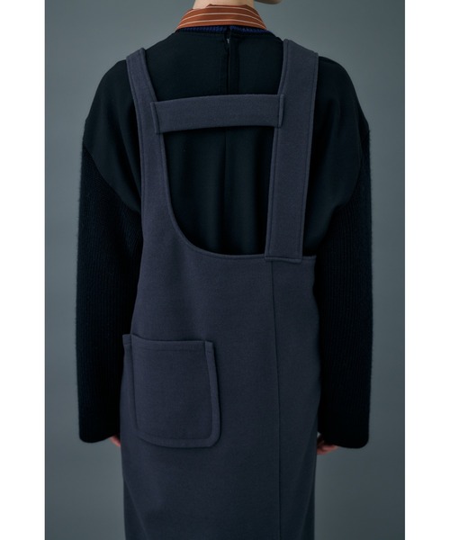nagonstans（ナゴンスタンス）の「ニードルストレッチJumperスカート（ジャンパースカート・レディース・ブラック/ダークグレー・SMALL/MEDIUM）」の7枚目の写真