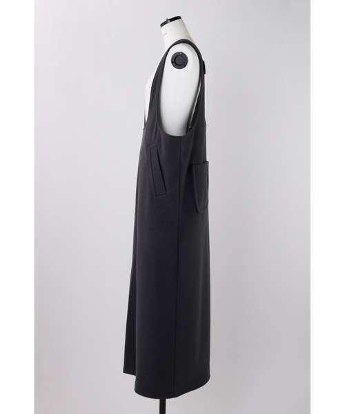 nagonstans（ナゴンスタンス）の「ニードルストレッチJumperスカート（ジャンパースカート・レディース・ブラック/ダークグレー・SMALL/MEDIUM）」の9枚目の写真
