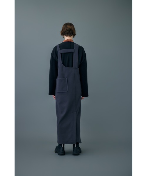 nagonstans（ナゴンスタンス）の「ニードルストレッチJumperスカート（ジャンパースカート・レディース・ブラック/ダークグレー・SMALL/MEDIUM）」の3枚目の写真