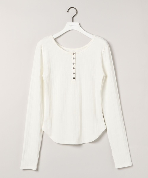 mysty woman(ミスティウーマン)の「2WAYテレコカットソー 577088(Tシャツ/カットソー・レディース・オフホワイト/ブラウン/ブラック・FREE)」の18枚目の写真