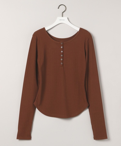 mysty woman(ミスティウーマン)の「2WAYテレコカットソー 577088(Tシャツ/カットソー・レディース・オフホワイト/ブラウン/ブラック・FREE)」の22枚目の写真