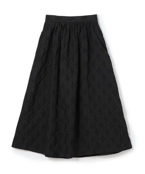 セール】アーガイルジャカード フレアロングスカート（スカート）｜DES