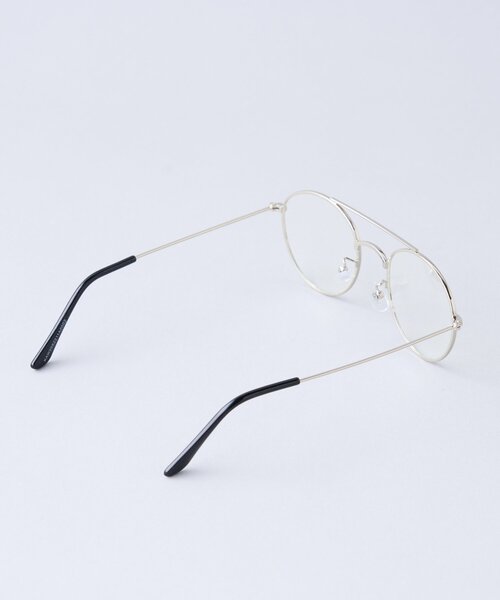 Kastane（カスタネ）の「【UNISEX/面長/逆三角形】ツーブリッジサングラス（サングラス・メンズ・シルバー・ONE SIZE）」の3枚目の写真