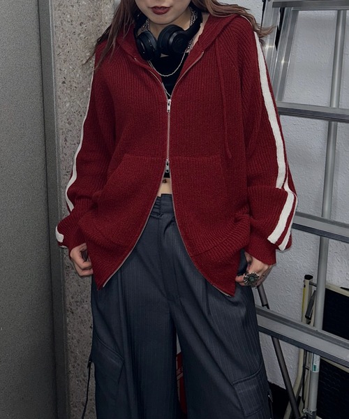 ‪❤︎︎A‪❤︎︎ページ MUSEラインZIPパーカーニット / フーディ 【ZOZO限定アイテム